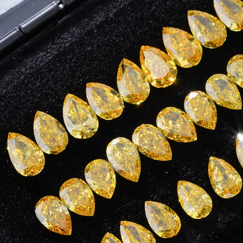 Starsgem Cvd Hpht Yellow Diamonds Fancy Shape Lab Grown Yellow Diamond