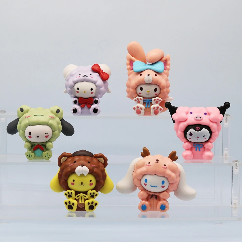 New 8th Generation My Melody Figure 6-piece/set Cute Cos Series Melody ...