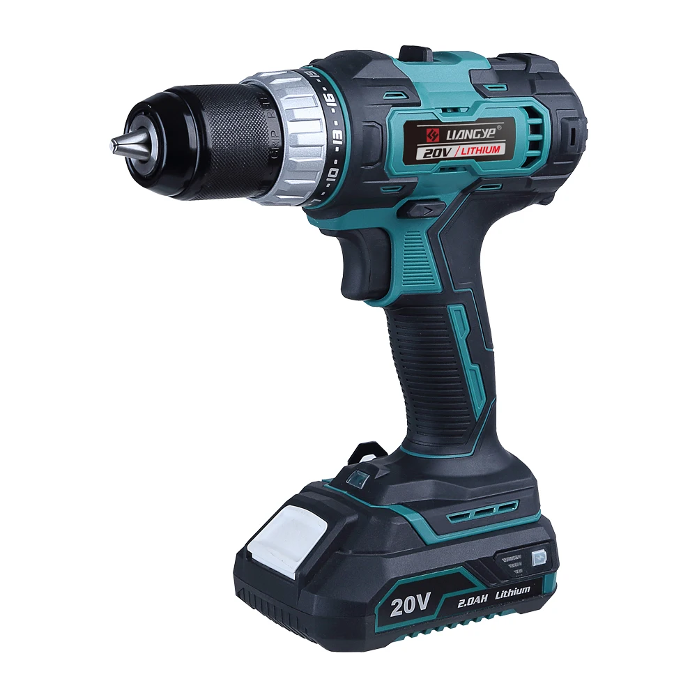 Liangye Lcd7771s Factory Supply Power Craft Cordless Drill 20v 18v Cordless Drill Battery