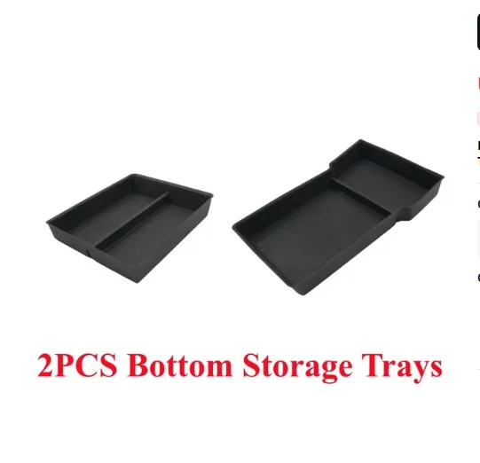 For Tesla Model 3 Highland 2024 Center Console Storage Box Rear Trunk Organizer Trays Backseat Vent Cover Charging Nonslip Mat