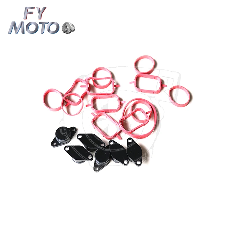 6 Pcs 22 / 33MM Design BY Aluminum For BMW 320D Swirl Flap Blanking Plates Seal With Intake