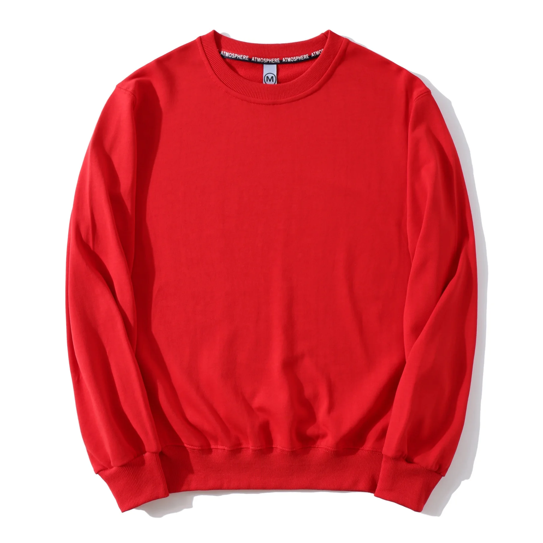 JL-9814 OEM Men Cotton Fleece Color Crew Neck Sweatshirt Men Patchwork Printed Crewneck Men’s Hoodies Sweatshirts