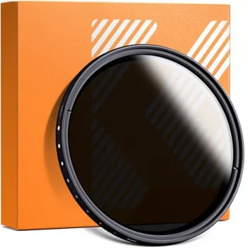55mm Variable ND Filter ND2-ND400 (1-9 Stops) (THREE Cleaning Cloths) Landscape Photography (Nano-Basic Series)