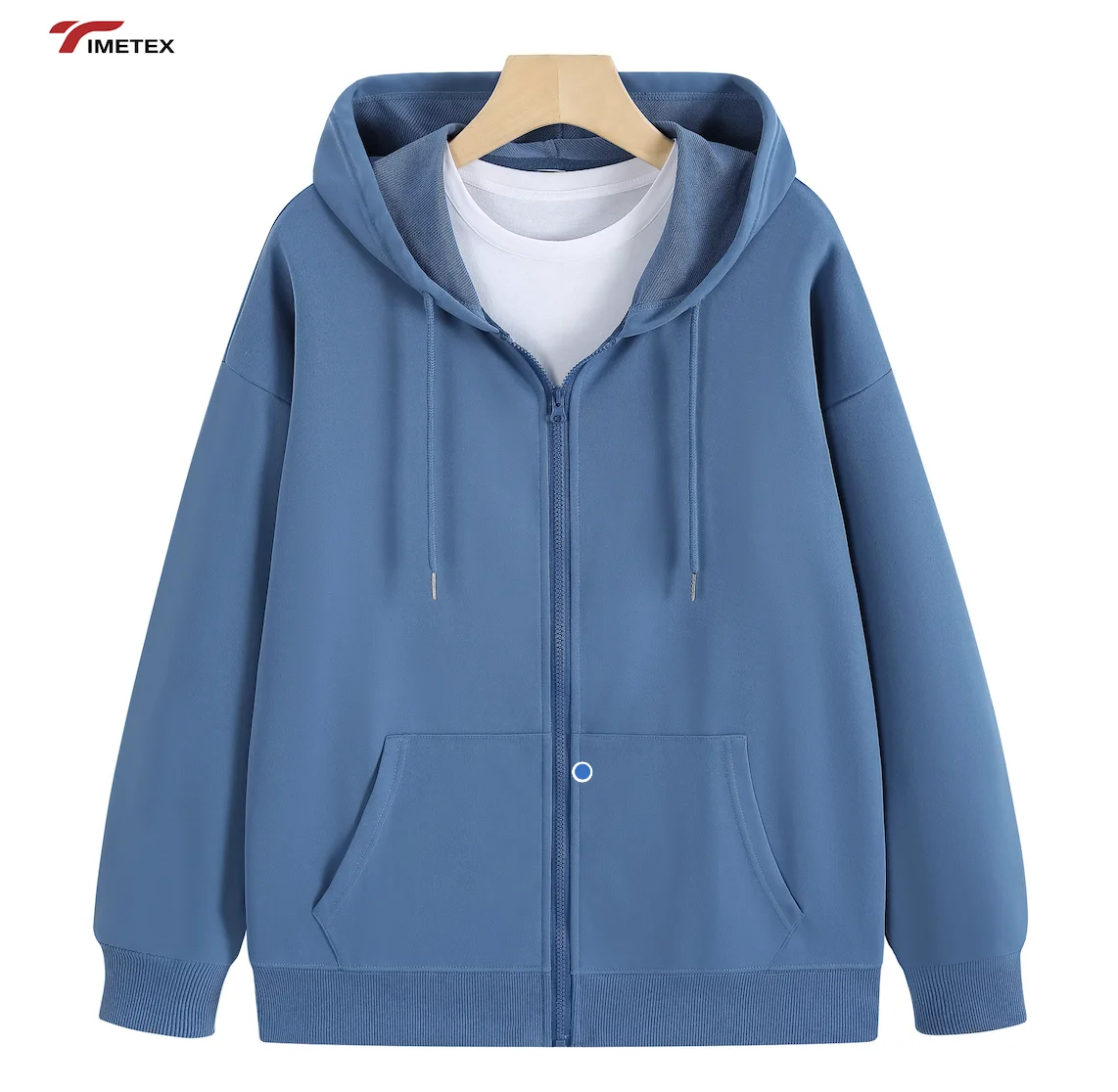 Casual Sport Streetwear Custom Unisex Zipper up Heavy Weight Sweatshirt 100% Cotton Polyester Oversized Active Tops