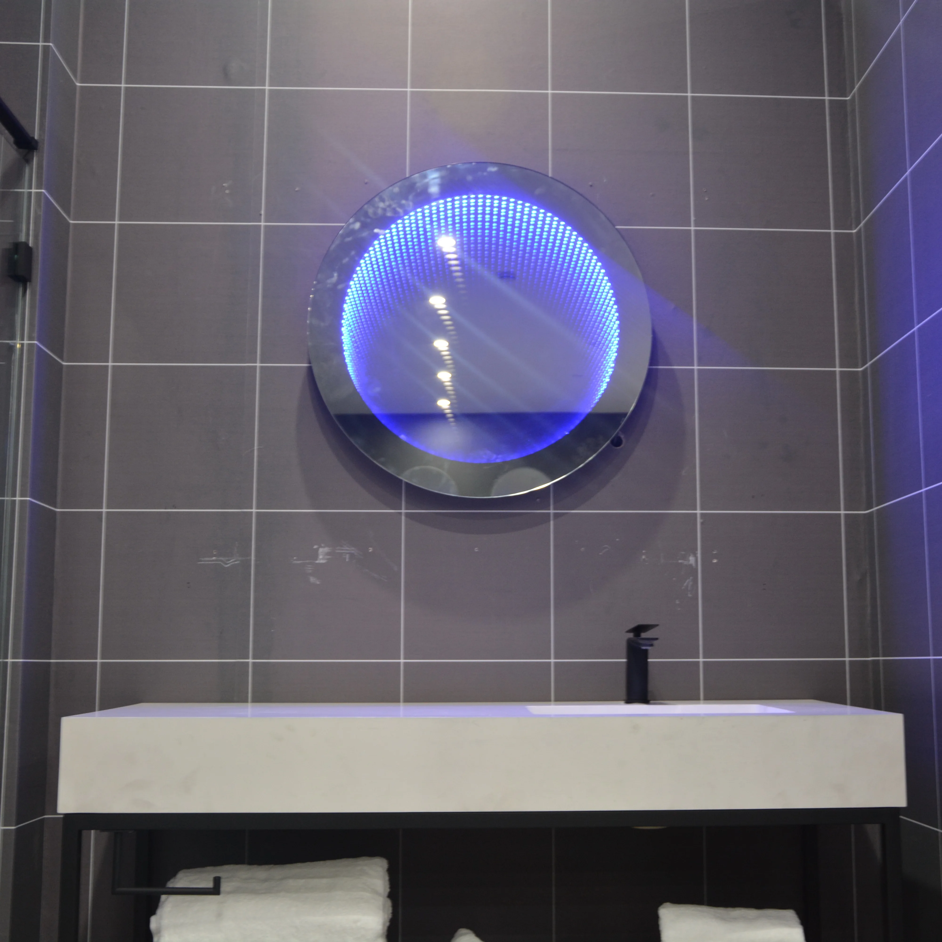 Заводская оптовая продажа хорошее качество сенсорный датчик современный настенный Туннель времени 3d светодиодное бесконечное