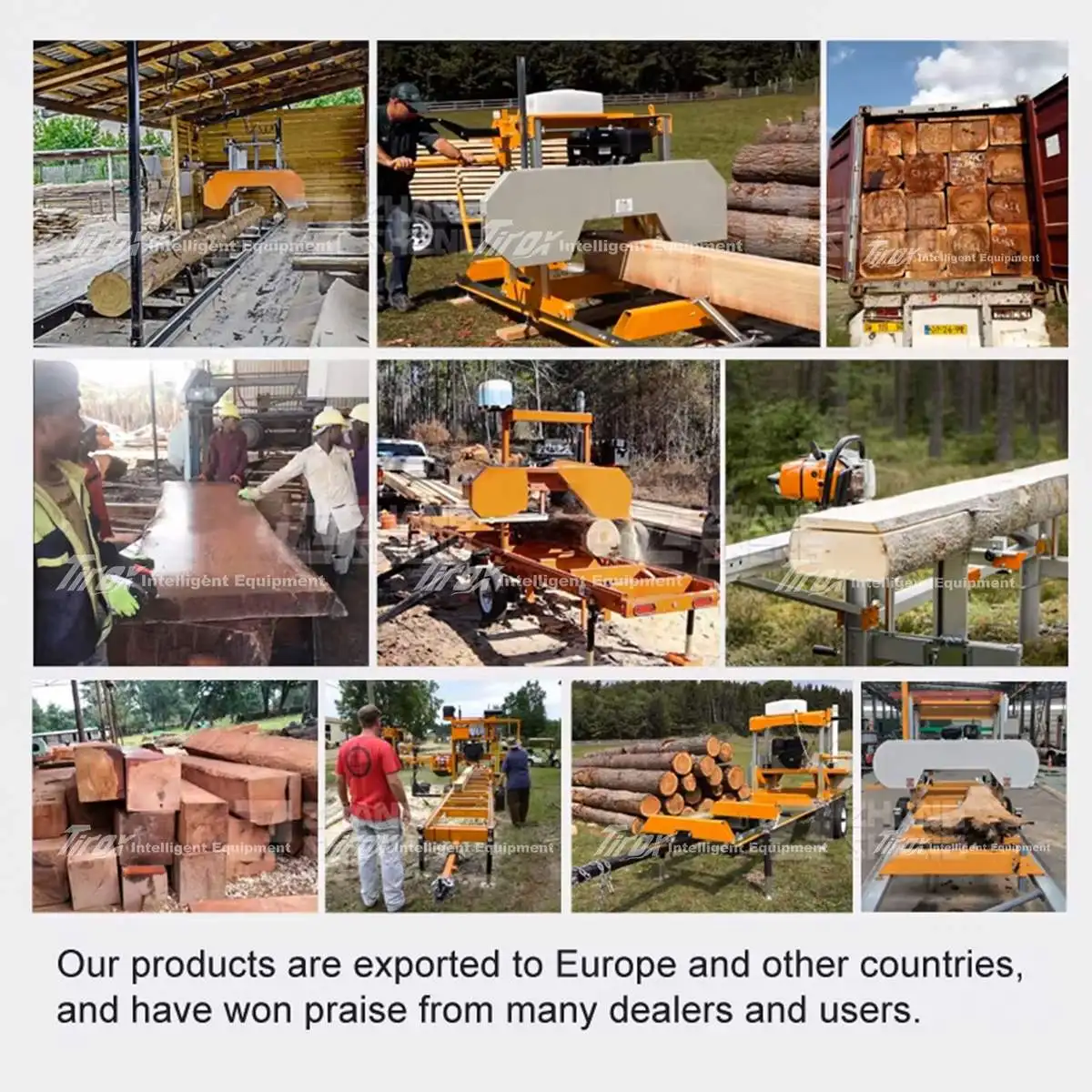 Mini Horizontal Wood Saw for Woodworking Engine-Centric Versatile Log Cutting Tool