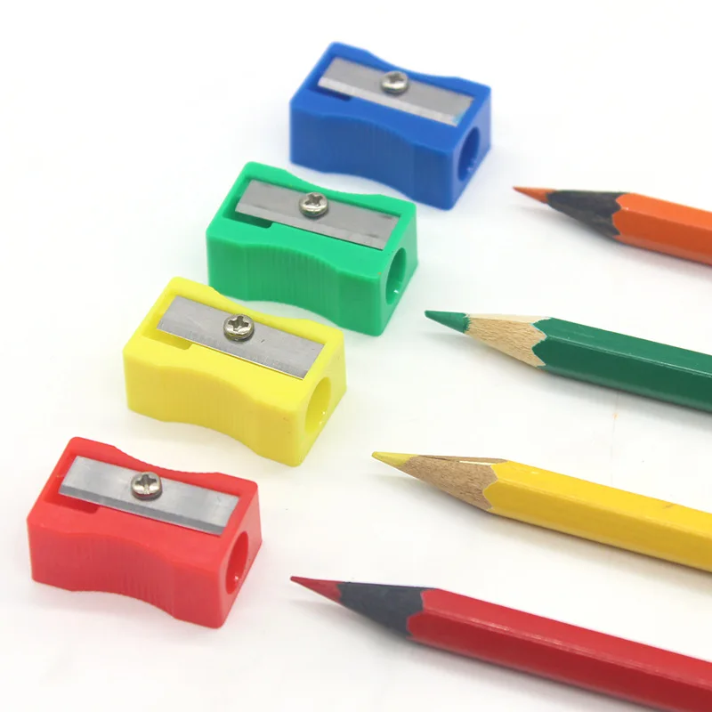 Mini Pencil Sharpener Single Hole Plastic Gift Student School Exam