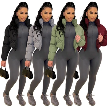 OR1037 Crop Puffer Bubble Girl Winter Women Fall Fashion Clothes Plus Size Ladies Down Coats Jackets