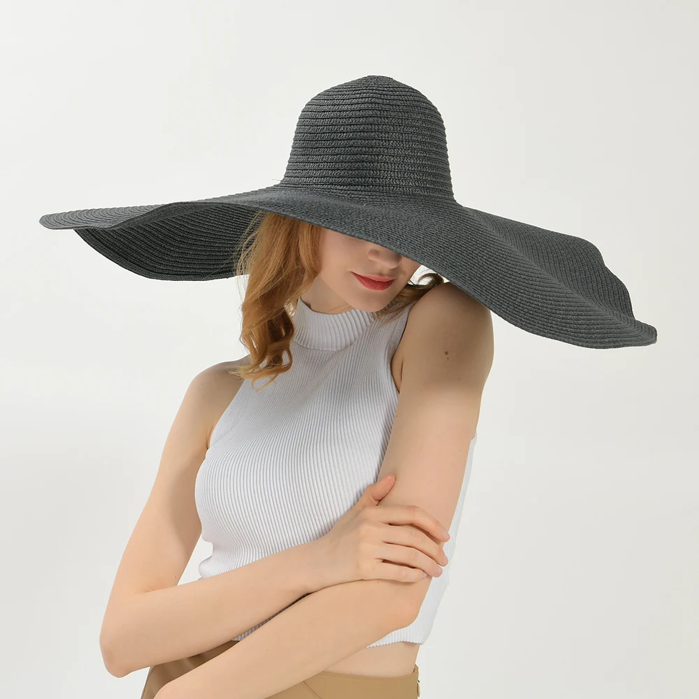 Summer High Quality Beach Large Big Floppy Sun Hats Wholesale Women