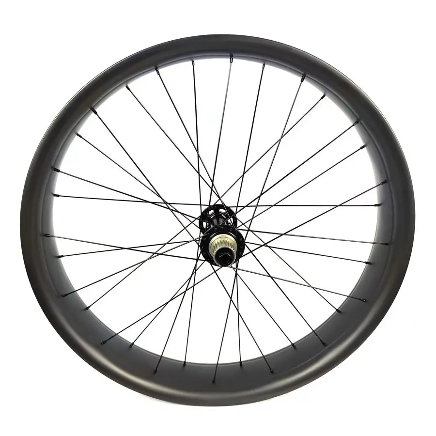 协同效应26er轮辋100毫米米icro花键12速雪地自行车轮对全碳脂肪