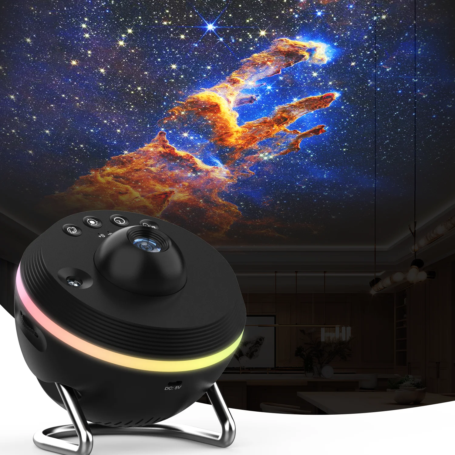 CAKLIK Projecteur Ciel Etoile, 13 en 1 Planetarium Projecteur, 4K HD