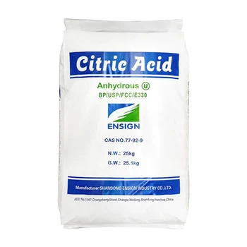 Citric Acid Monohydrate Food Grade 99.5 Cas No 5949-29-1Acid Citric Monohydrate Used In Acid Agent And Food Additive