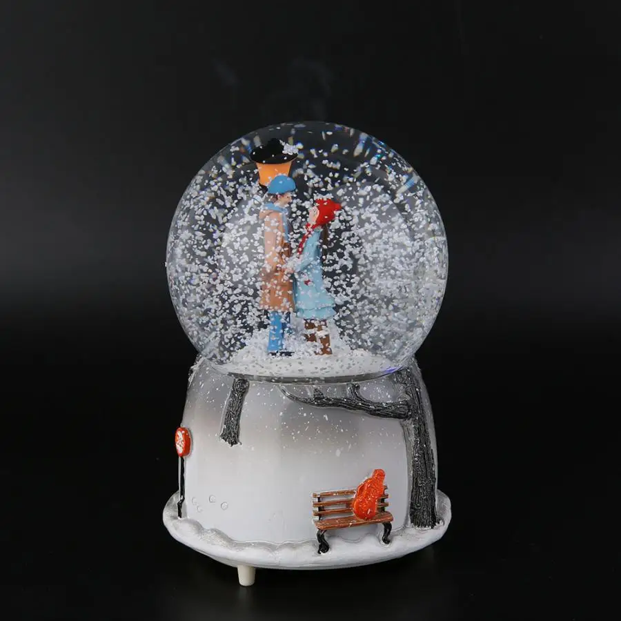 dosili Crystal Snow Globes Crystal Ball Glass Craft Home Coffee Shop  Desktop Decoration Christmas Birthday Wedding Valentine's Day Gift 