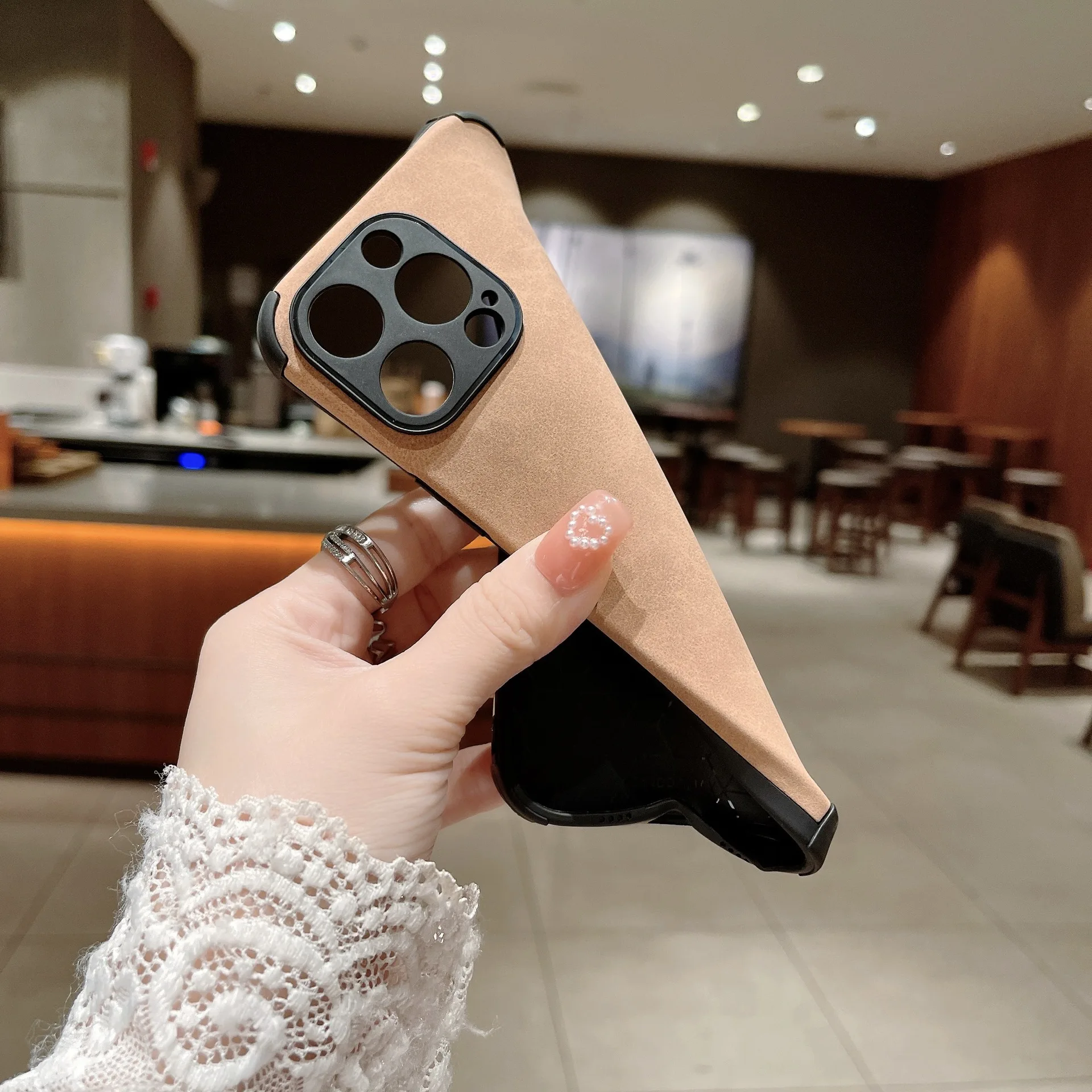 Hot Selling Shockproof Back Cover Leather Phone Cases For Iphone 13 Pro