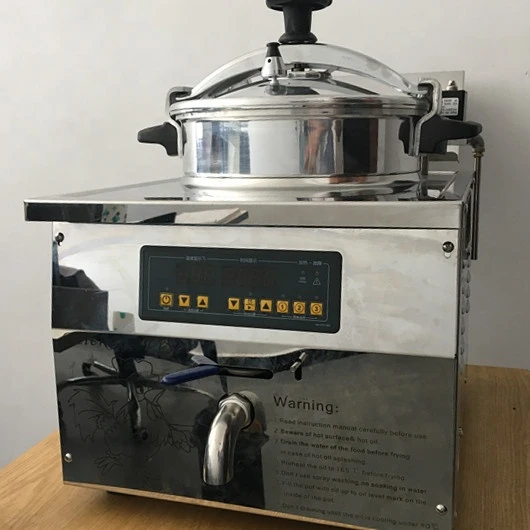 Commercial and Home Use Electric Counter Top Pressure Fryer Frying Machine Chicken Chips Counter Top Fryer