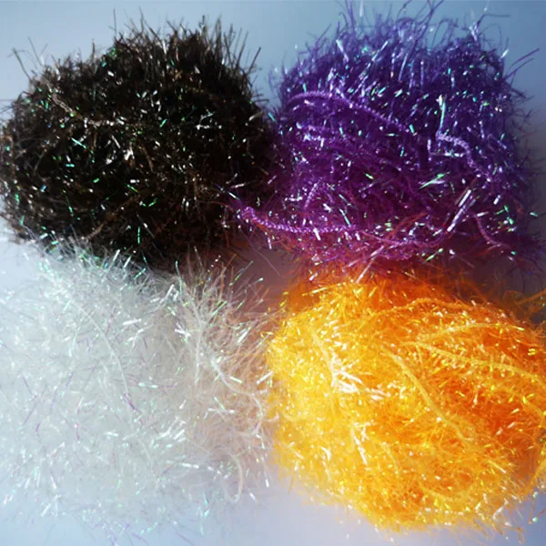 Pesca A Mosca Tinsel Ghiaccio Ciniglia Cristallo Flash Linea Di - Foto 12