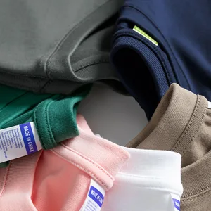 OEM & ODM 300g Heavy Texture 100% Cotton Short Sleeve T-Shirt for Men and Women Basic Loose Solid Color Blank Design