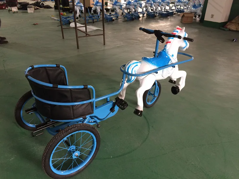 New Amusement Park Kids Horse Sulky with Pedal Power - China Kids Pedal  Horse Carriage and Kids Carriage price