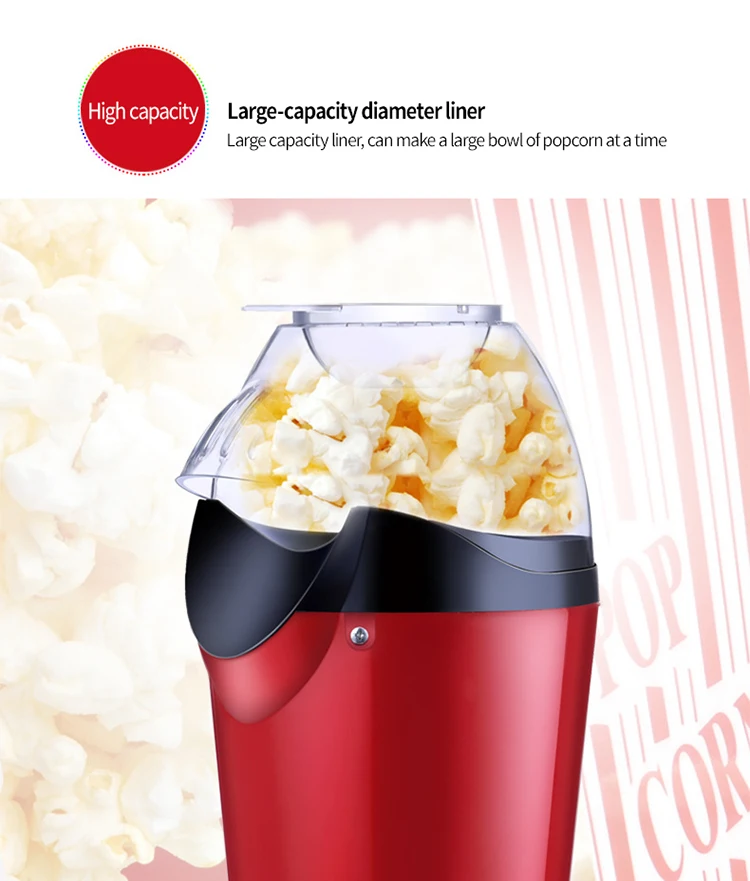 Wholesale Price PP Material Home Use Electric Automatic Popcorn Maker Children Popcorn Machine