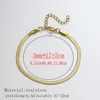 Catena a lama in oro, larghezza 3 mm