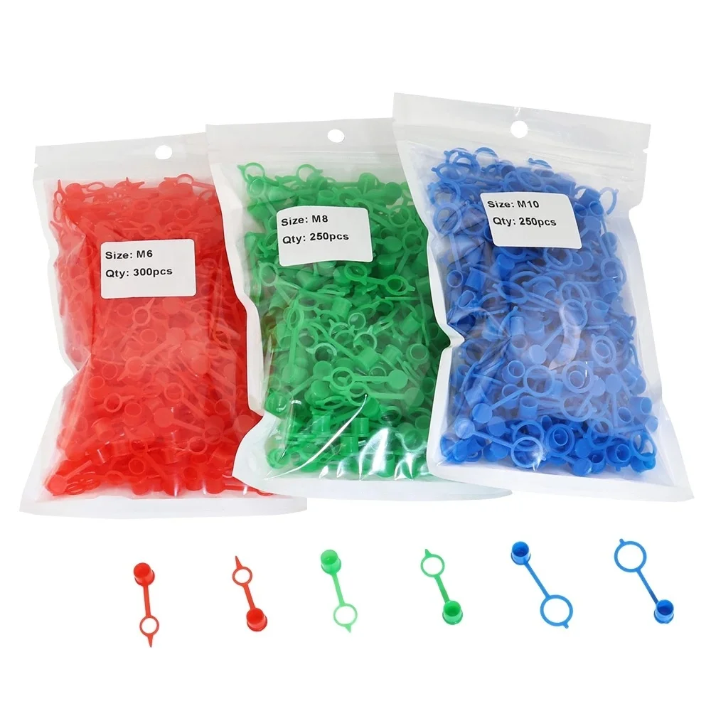 Multicolour Plastic Rubber Grease Protector Nipple Fitting Covers Dust Caps M6 M8 M10 for Grease Gun Coupler
