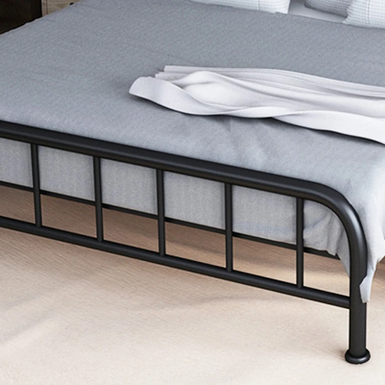 FEIFAN Beds Modern Black Steel Iron Queen Size Hotel King Platform  Metal Bed Frame Double