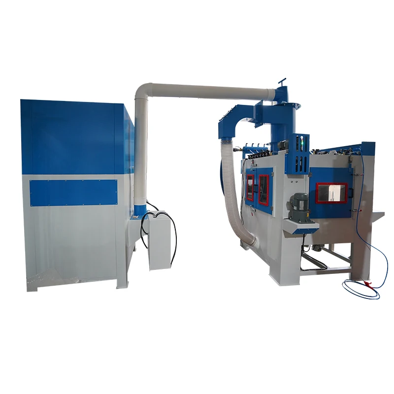 Turntable Type Sandblaster Automatic Sand Blasting Machine For Batch ...