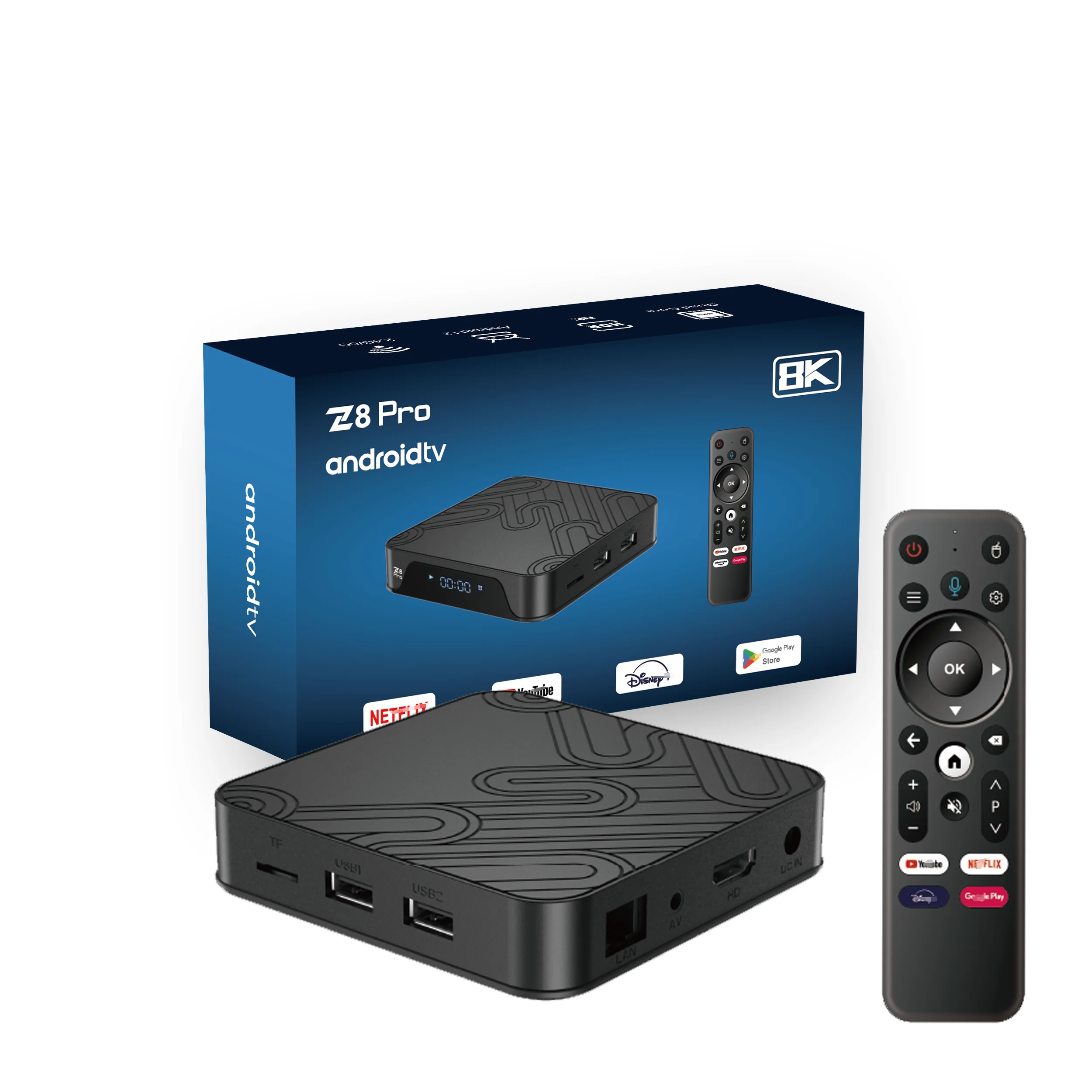 Z8 Pro TV Box - 4K Smart Media Player with Android 12