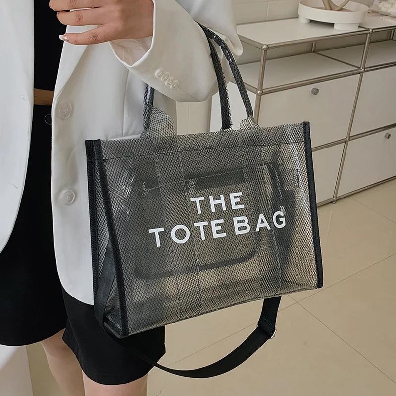 Custom Pvc Clear Tote Bag,Women's Plastic Shoulder Bag,Large Capacity ...