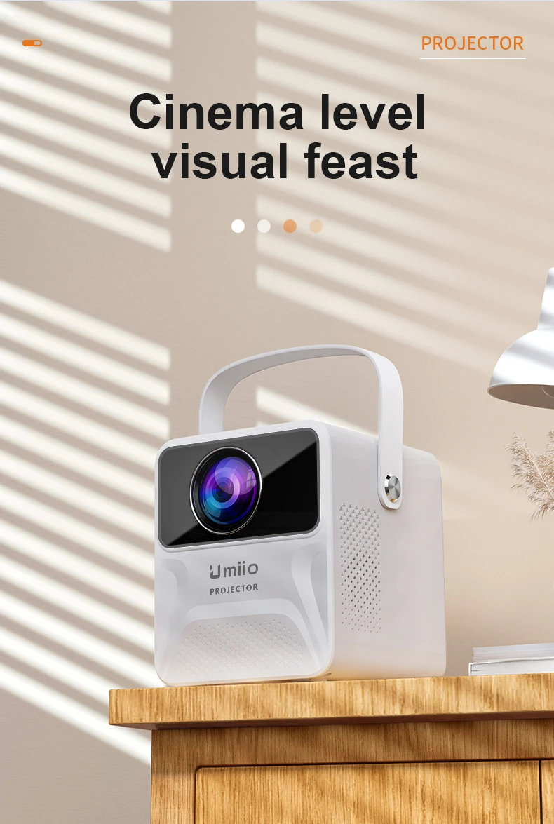 Hot Selling Umiio P860 Android Projector Home Theater Portable Smart Projector Moving Camping Office Proyector Portatil