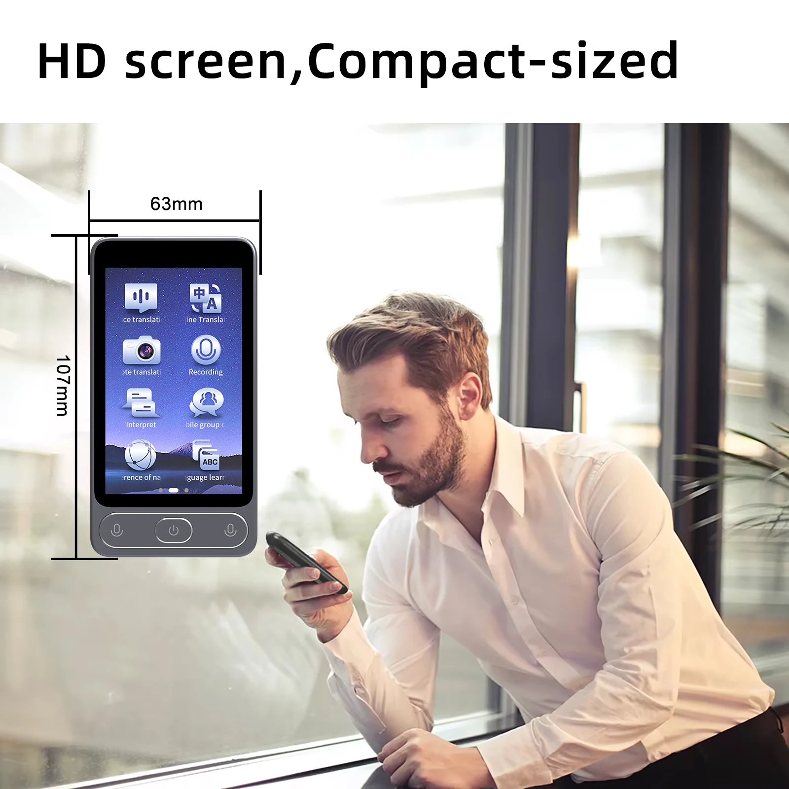 Wholesale Tr10 138 Languages Real Time Translator Portable Voice Translator Device HD Touch Screen Photo Offline Translation supplier