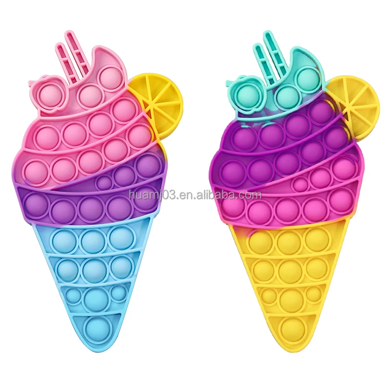 Прямая продажа с завода, новинка, красочные силиконовые игрушки для снятия давления, Поппер пузырьков в виде животных, смягчающие игрушки