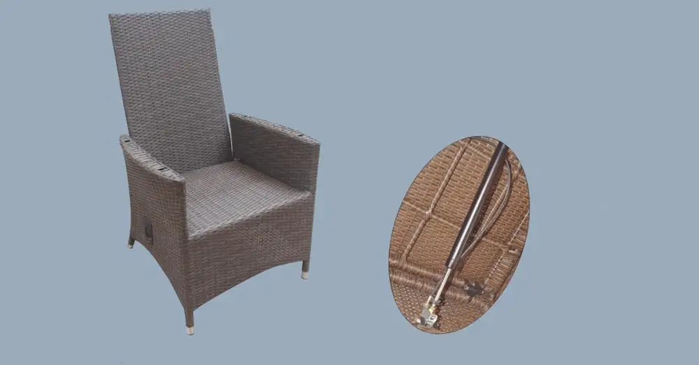 Recliner Chair Lockable Gas Struts Spring for Outdoor Chair