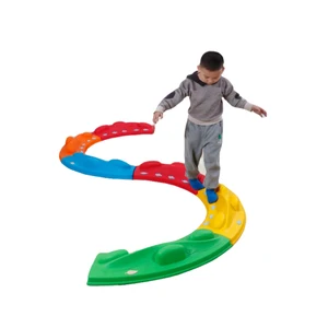 Sensory Integration Toys Cobble Tactile Balance Board Non-slip Plastic Balance Beam rainbow Color Stepping Stone for Kids