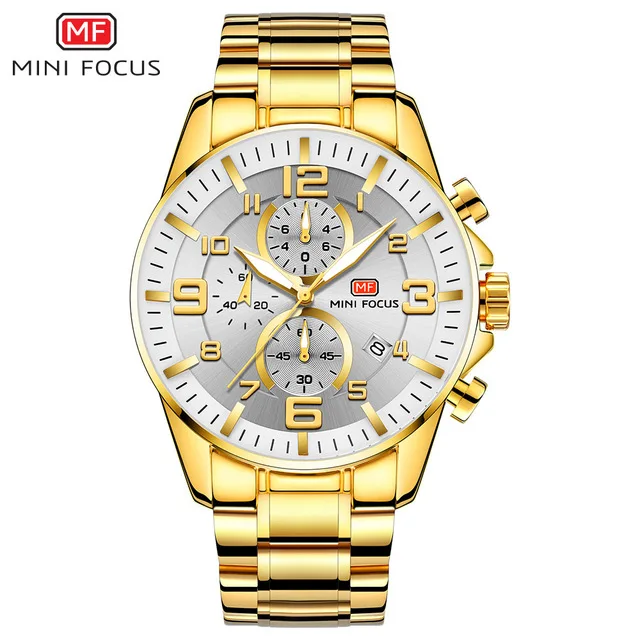 Cheap Price for Mini Focus MF0278G Luxury Brands Men Quartz Watches with Own Logo Quality Steel Waterproof Luminous Watch Men