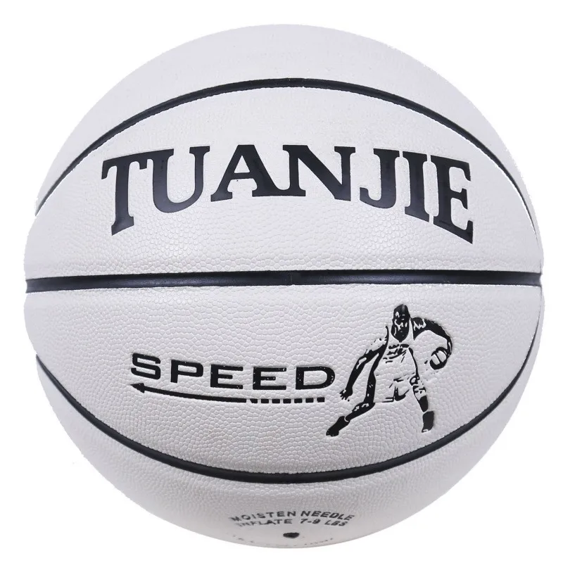 Custom Size5 Size6 Size 7 White Pu Basketball Blank White Leather Basketball with Your Own Brand