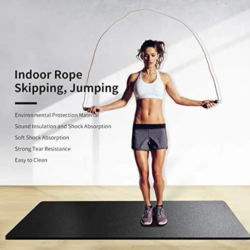Shock Absorbing Jump Rope Mat for Cross Rope Workout Exercise Mat