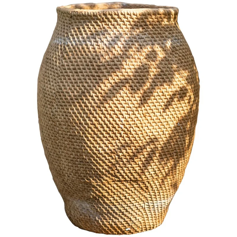 High quality garden large big planter rustic style indoor outdoor decoration cement pot for flower plant