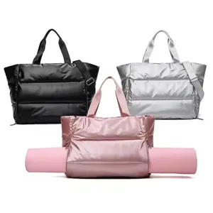 Winter Quilted Designer Crossbody Handbags Quilted Daily Shoulder Bag Travel Duffel Bag  Large Gym Yoga Puffy Women Tote Bag