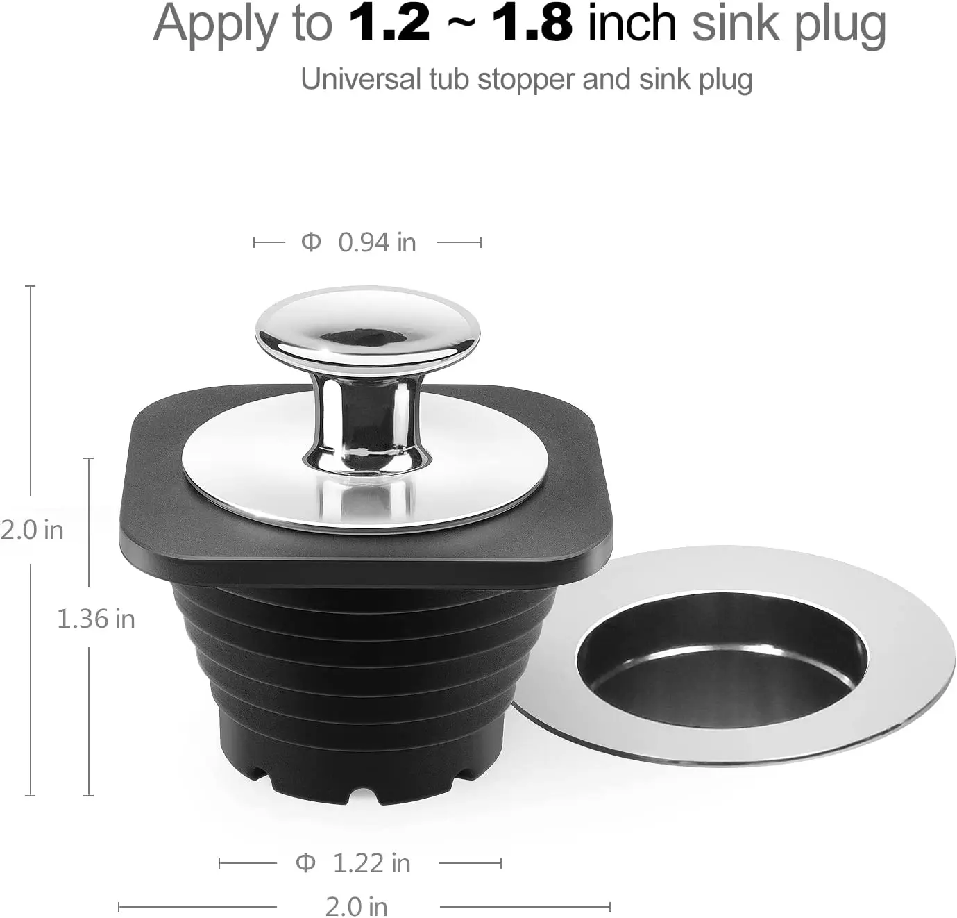 Bathtub Stopper Tub Drain Stoppers Made From Silicone And Stainless