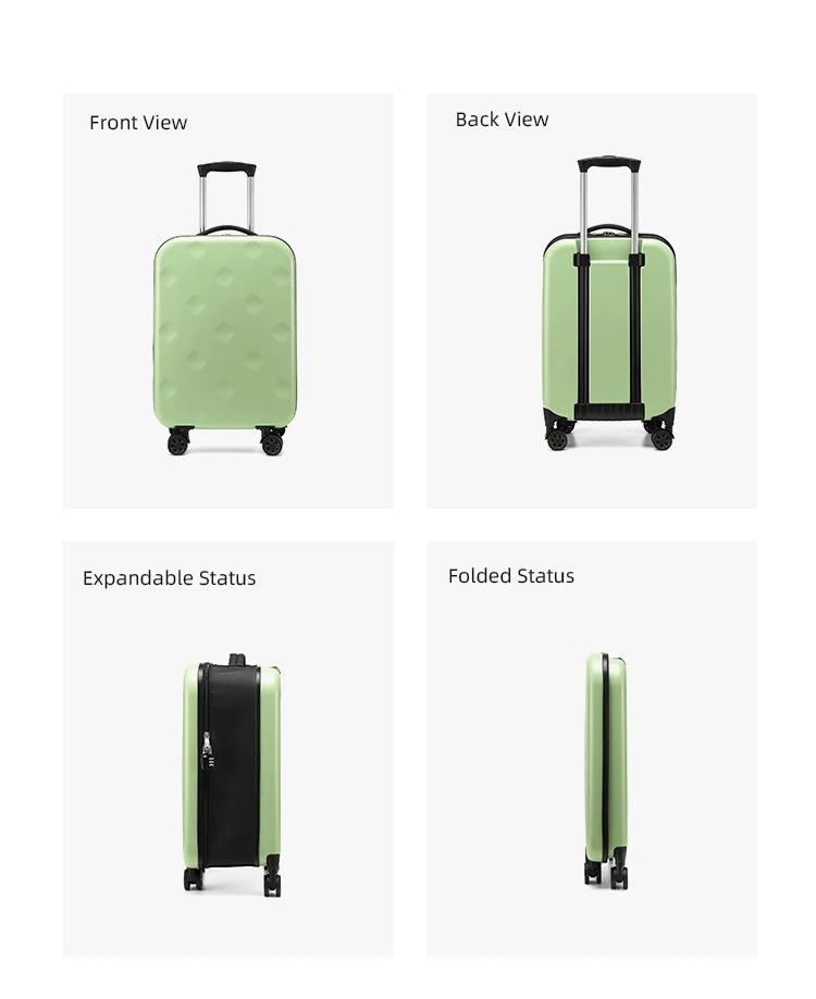 2022 New Design Collapsible Suitcase Waterproof Pc Carry On 20 24 28