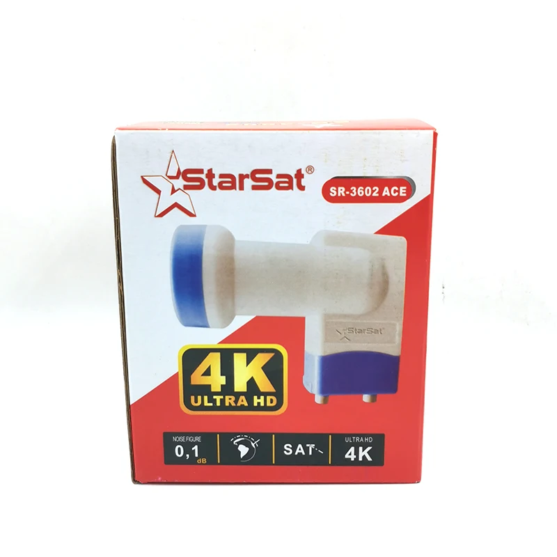 StarSat SR-3602 ACE 4K Supported Twin LNB Universal Digital KU Band with Plastic Material
