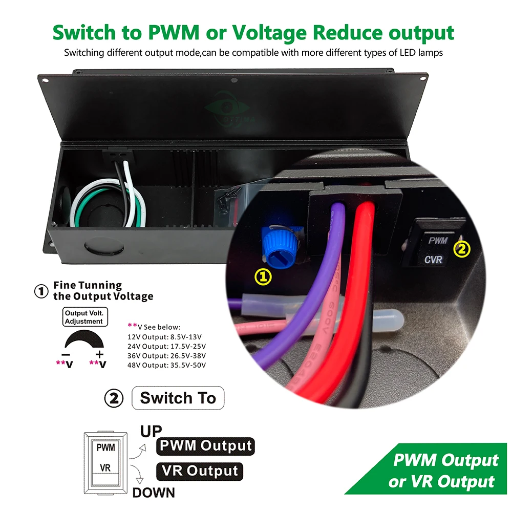 Led Lighting Power Supply UL Triac 0-10v 1-10v 5 in 1 Dimmable 60W LED Transformer LED Strip Lighting Drivers