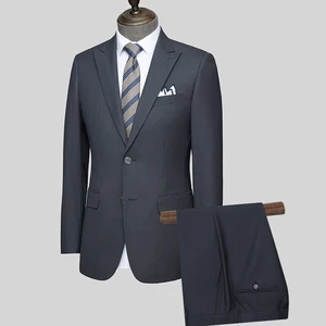 New Advanced Sense of Business Suit Jacket Two-piece Professional Breathable and Comfortable Best Man Groom Suit