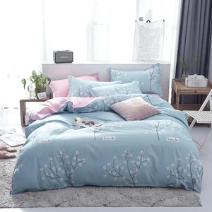 Wholesale  Floral Pattern Bedsheets Printing Duvet Cover Bedding Set