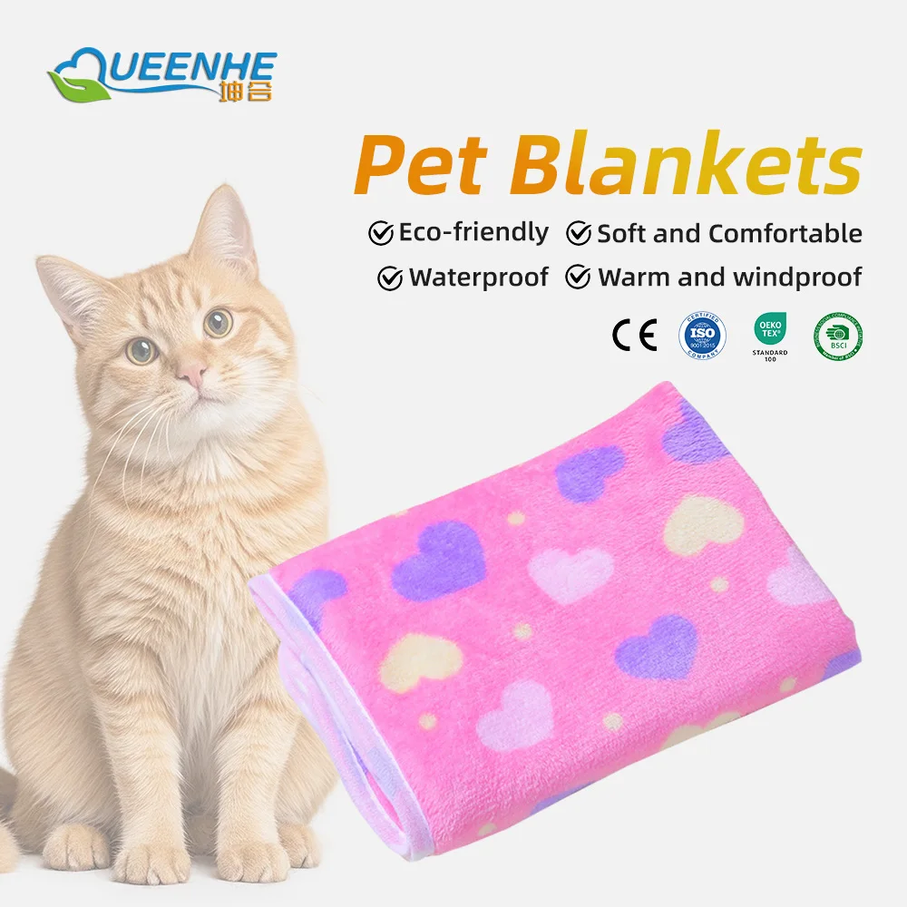 Wholesale Print Fleece Blanket Breathable Super Soft Pet Blanket - product detail 1