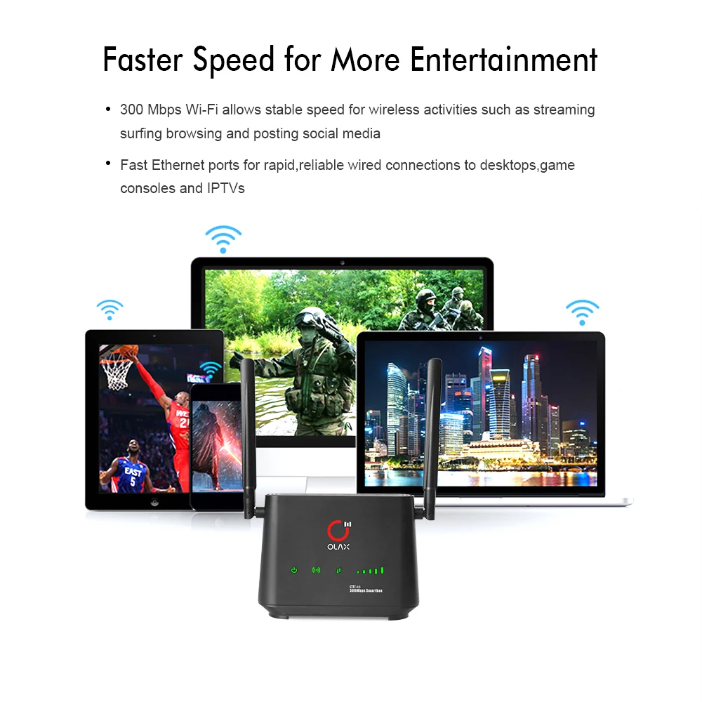 Olax Ax5 Pro Cpe Unclok Wireless Router Wifi European Version 4g Router ...