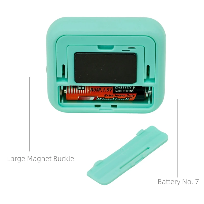 Digital Screen Kitchen Timer Large Display Digital Timer Square Cooking Countdown Countdown Alarm Remind Sleep Stopwatch Clock