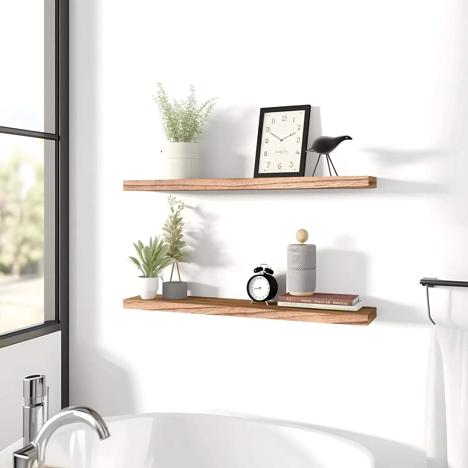 Floating Wooden Shelves Floating Shelves Wood Wall Shelves For Bedroom