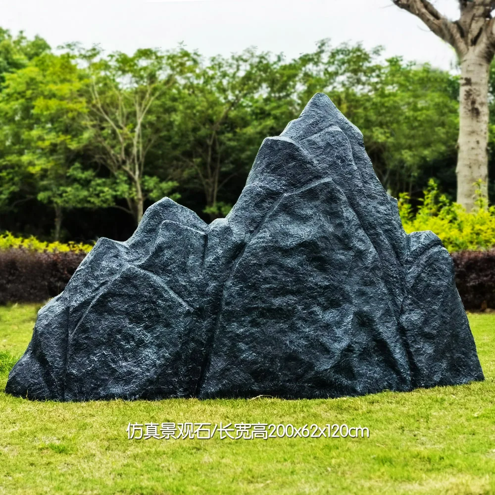 10cm-1メートル 人工ファイバーグラスプラスチックストーン庭の造形